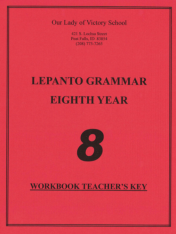 Lepanto Grammar 8 Workbook Teacher Key